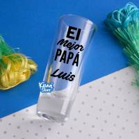 Copa Tequila - El mejor papá + Nombre